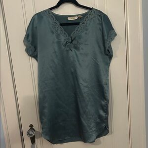 Victorias Secret Gold Label silk nightdress - Teal
